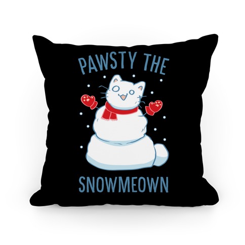 Pawsty The Snowmeown Pillow