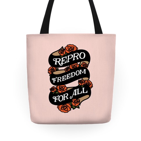 Repro Freedom For All Roses and Ribbon Tote