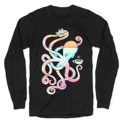 Tea Shanty Kraken Long Sleeve T-Shirt