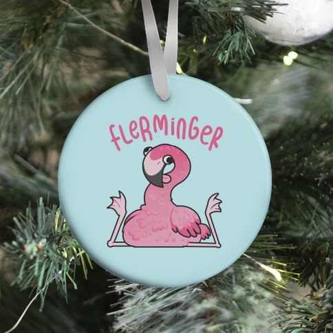 Derpy Flamingo Flerminger Ornament