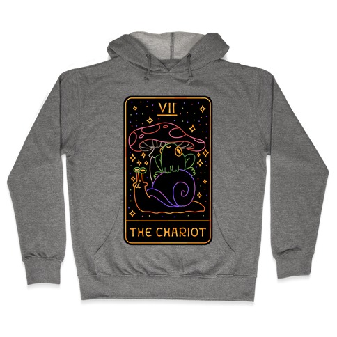 The Chariot Frog On a Snail Tarot Hooded Sweatshirt
