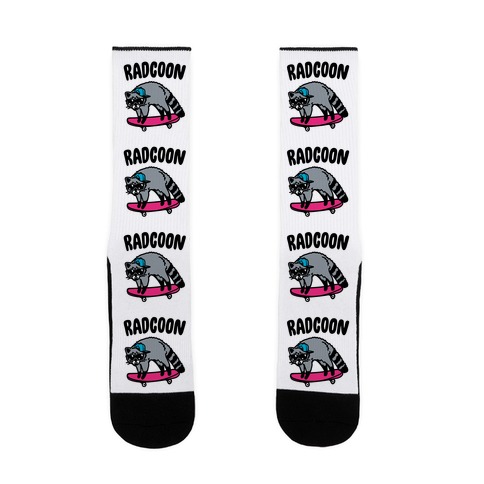 Radcoon Rad Raccoon Parody Sock
