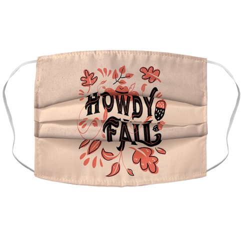 Howdy Fall Accordion Face Mask