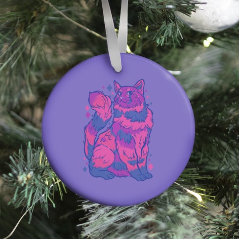 Bisexual Pride Cat Ornament