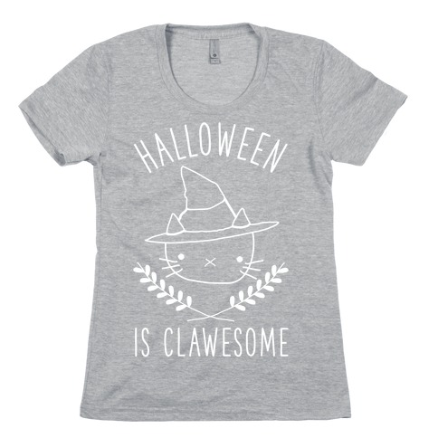 Halloween is Clawesome Womens T-Shirt