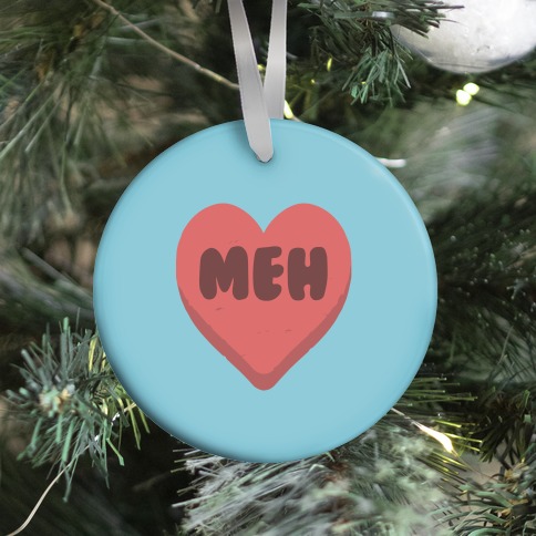 Valentine's Day Heart Meh Ornament