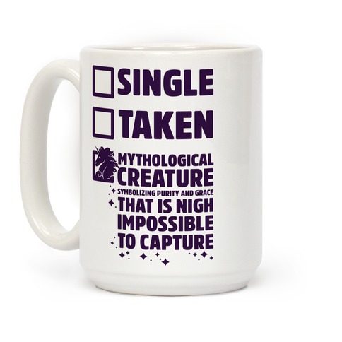 Single Taken Mythological Creature Coffee Mugs