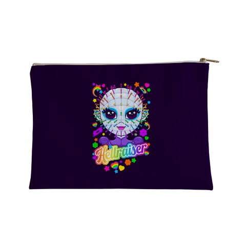 90s Neon Rainbow Hellraiser Pinhead Accessory Bag