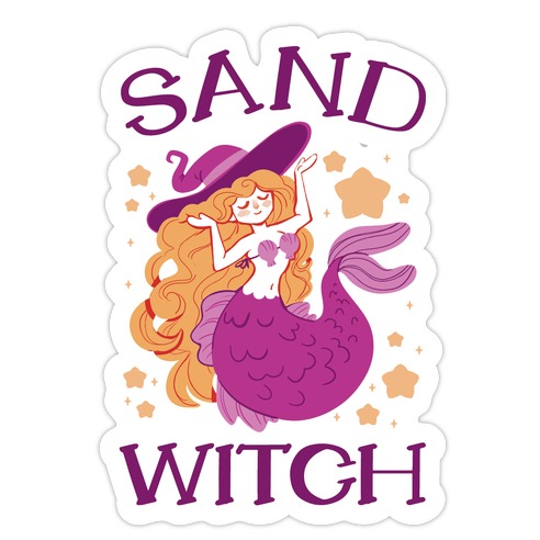 Sand Witch Die Cut Sticker