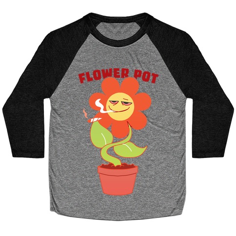 Flower pot Baseball Tee