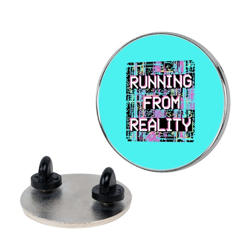 Running From Reality Glitch Pin
