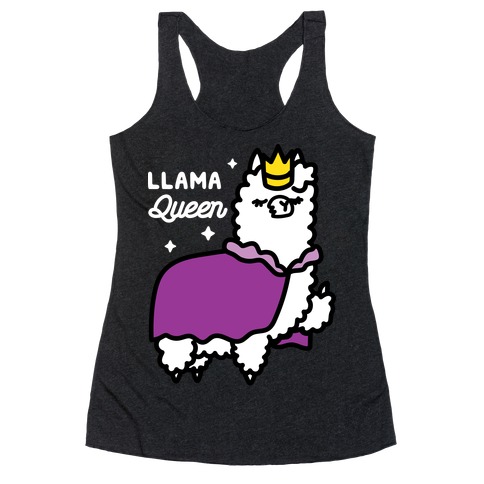 Llama Queen Racerback Tank Top