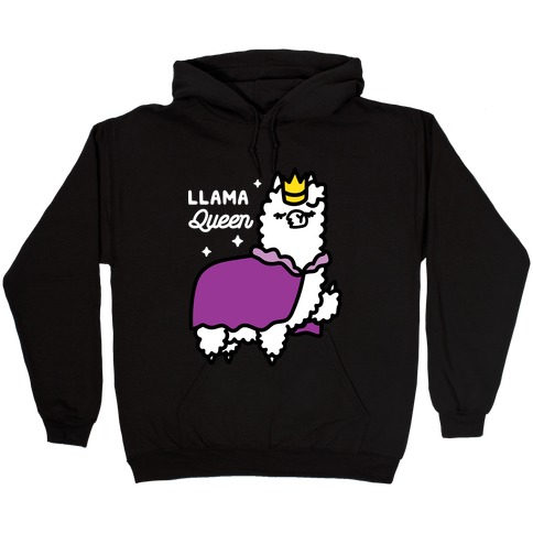 Llama Queen Hooded Sweatshirt