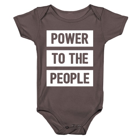 Power To The People Baby One-Piece