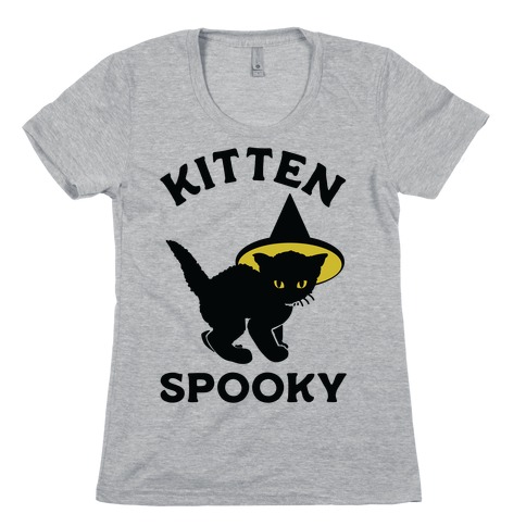 Kitten Spooky Womens T-Shirt