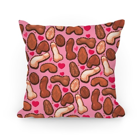 NSFW Valentine's Chocolates Pattern Pillow