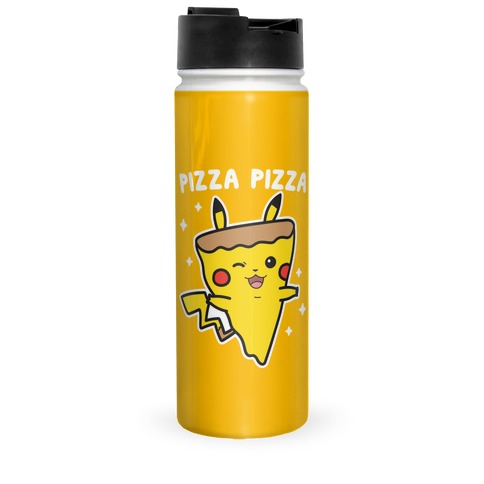 Pizza Pizza Pikachu Parody Travel Mug