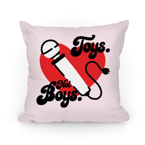 Toys. Not Boys. Pillow