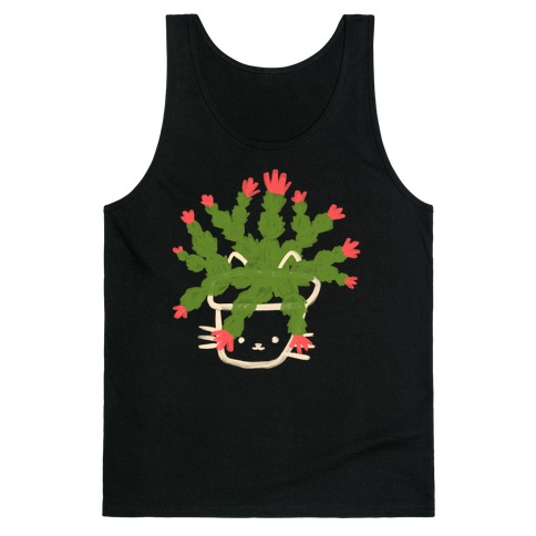 Christmas Cactus Cat Tank Top
