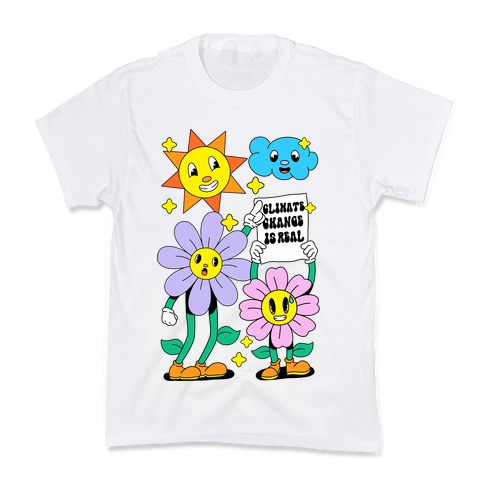 Climate Change Is Real Cartoon Kids T-Shirt