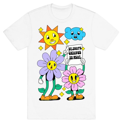 Climate Change Is Real Cartoon T-Shirt