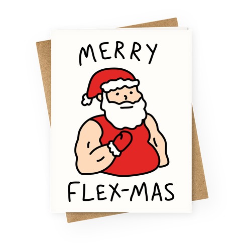 Merry Flex-mas Greeting Card