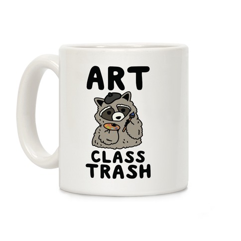 Art Class Trash Raccoon Coffee Mug
