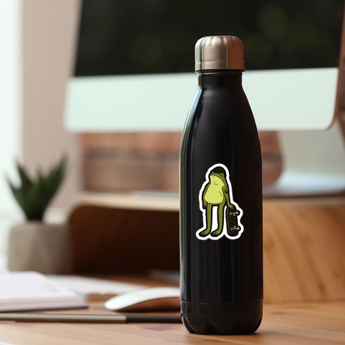 Skater Frog Water Bottle