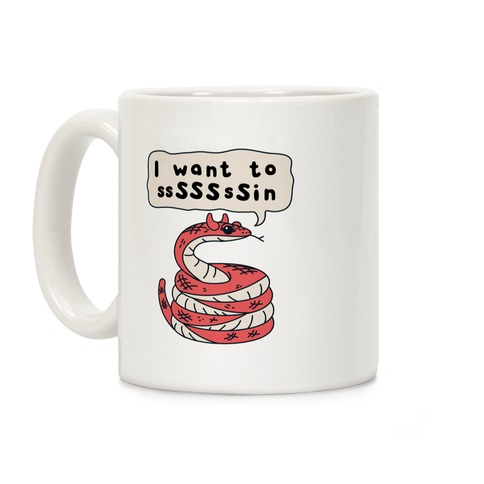 I Want To Sin Devil Snake Coffee Mug