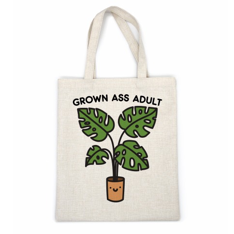 Grown Ass Adult Monstera Casual Tote