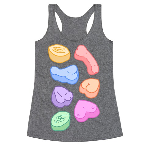 Candy Parts (NSFW Valentine) Racerback Tank Top