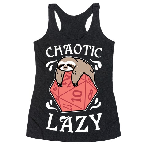 Chaotic Lazy Racerback Tank Top