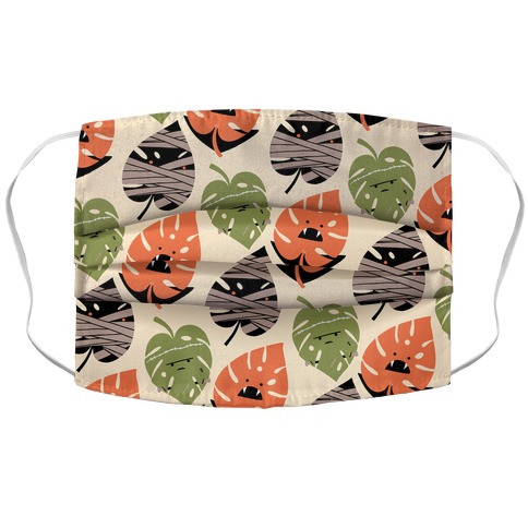 Classic Monstera Monsters Accordion Face Mask