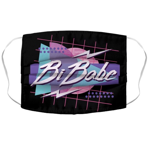Bi Babe 80s Retro Accordion Face Mask