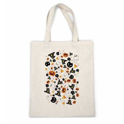 Spoopy Halloween Pattern Casual Tote