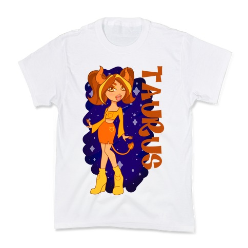 Zodiac Dollz: Taurus Kids T-Shirt