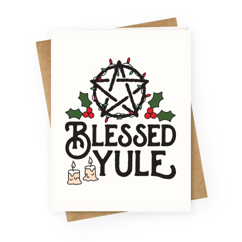 Blessed Yule Greeting Card