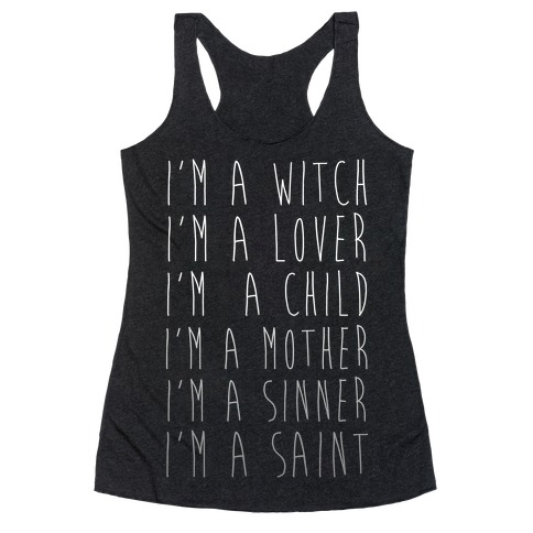 I'm a Witch, I'm a Lover Racerback Tank Top
