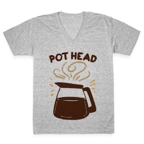 Pot Head V-Neck Tee Shirt