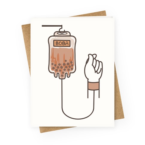 Boba Support IV Greeting Card