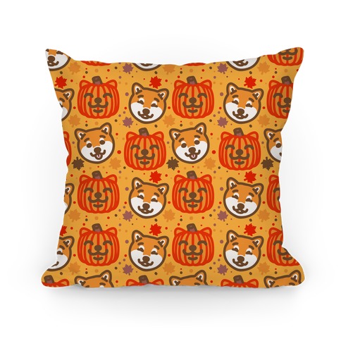 Shiba Inu Pumpkins Pillow