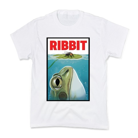 Ribbit Jaws Parody Kids T-Shirt