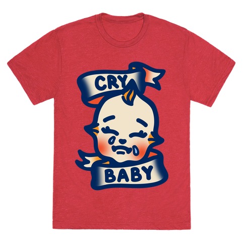 Cry Baby White Print T-Shirt