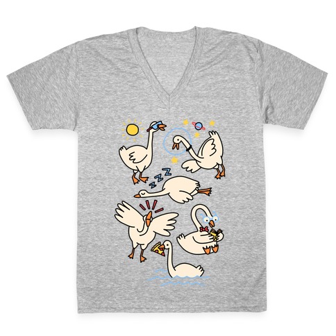 Silly Goose Studies V-Neck Tee Shirt