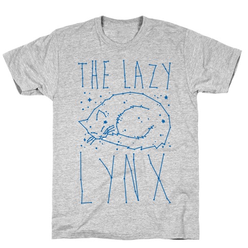 The Lazy Lynx Cat Constellation Parody T-Shirt