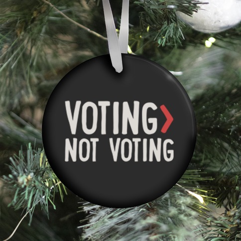 Voting > Not Voting White Ornament
