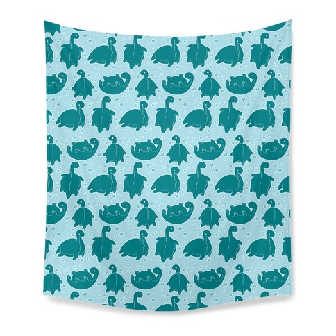 Cute Nessie Pattern Tapestry