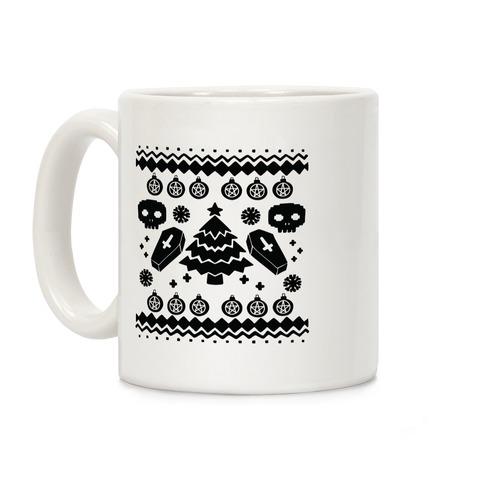 Goth Xmas Ugly Sweater Coffee Mug