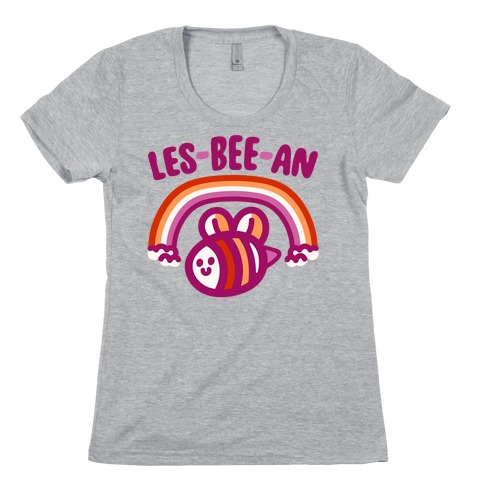 Lesbeean Lesbian Pride Bee Parody Womens T-Shirt