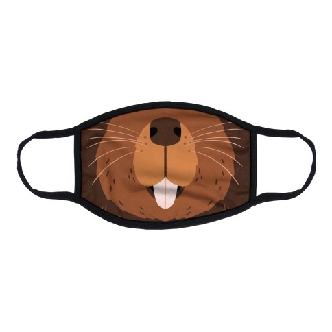 Beaver Mouth Flat Face Mask